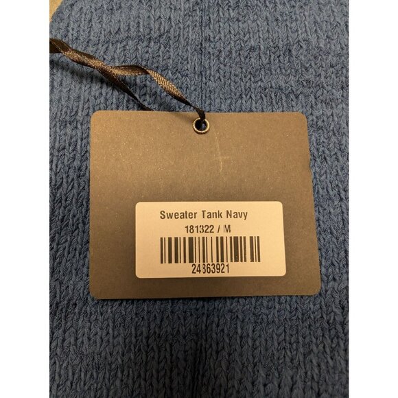 DYI Women's Sweater Tank Top Navy Size Medium - Picture 7 of 8